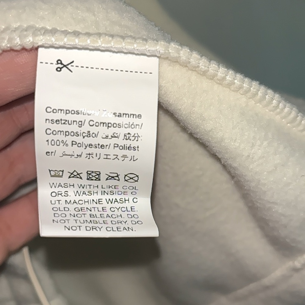 Hem Drop Shoulder Fleece Pullover - Picture 6 of 6